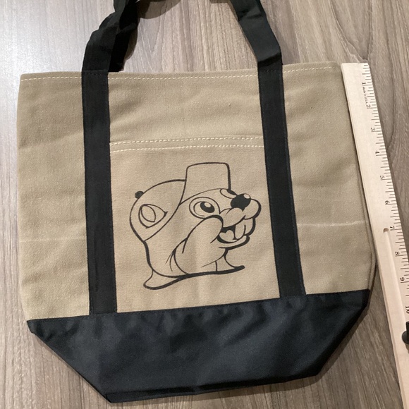 Buc-ee’s Mini Tote Bag New 12x10 Canvas Market Bag Small Reusable Black Bu… - Picture 1 of 4